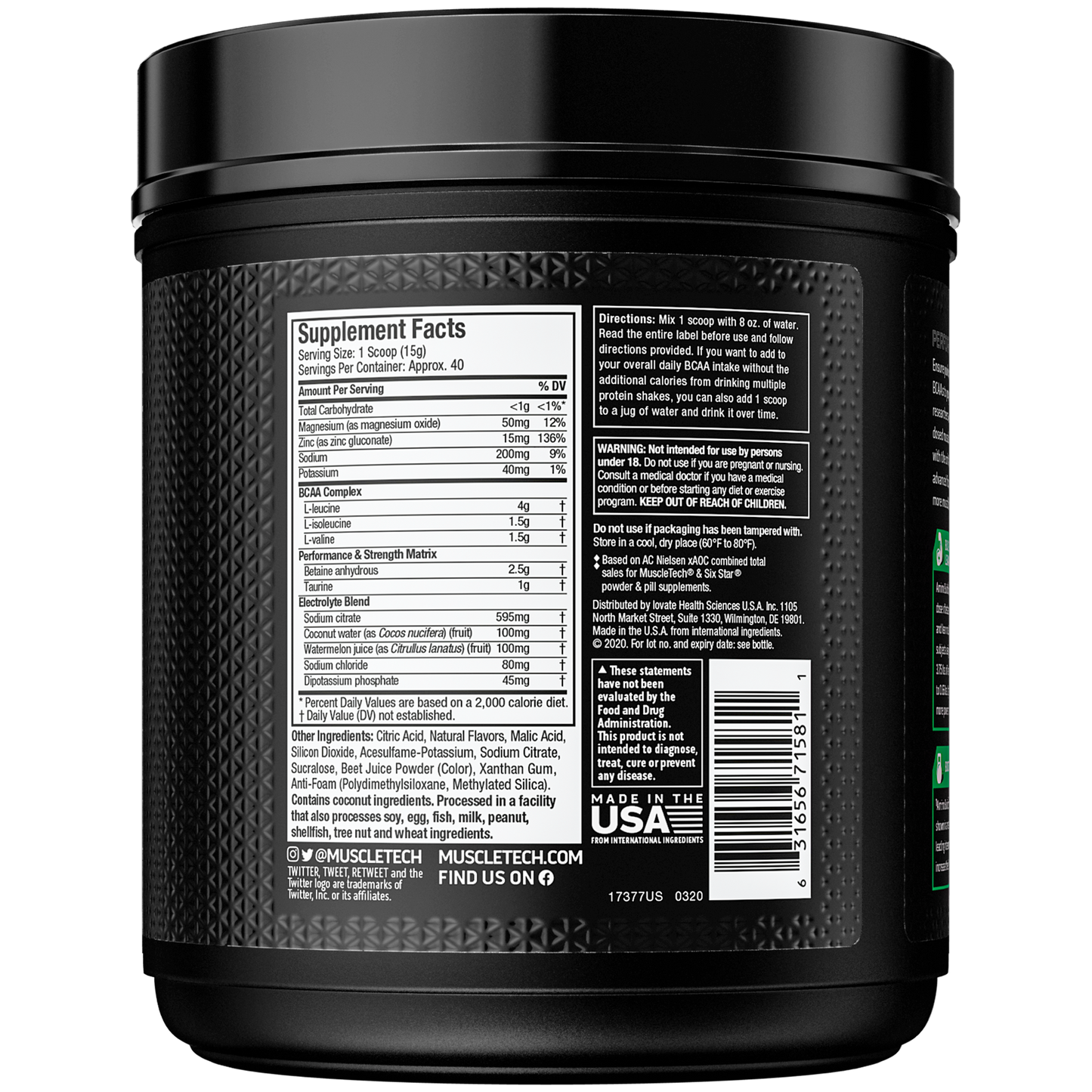 MUSCLETECH AMINO BUILD 614g