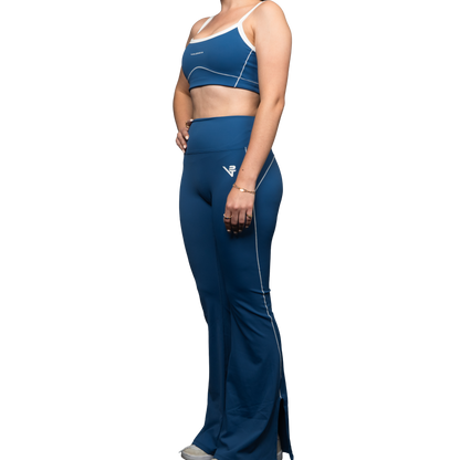 Women's Spring Flared Leggings Blue